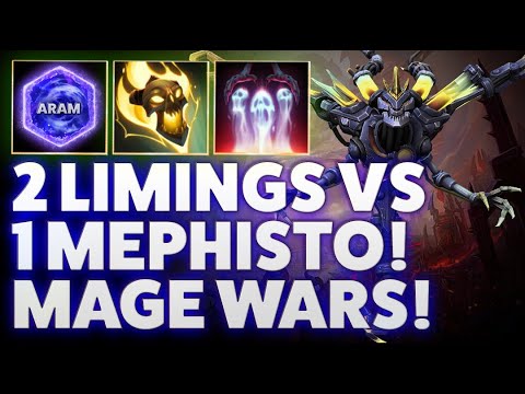 Mephisto Consume Souls - TWO LIMINGS VS 1 MEPHISTO! MAGE WARS! - ARAM SILVER CITY!