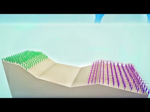 100x ZOMBIE vs 100x EVERY RANGED UNIT - Totally Accurate Battle Simulator TABS