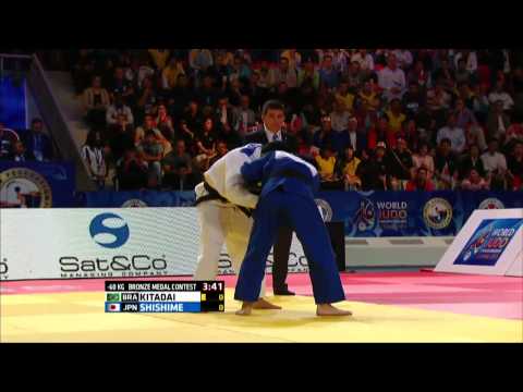 Toru Shishime vs Felipe Kitadai World Judo Championships 2015   Astana