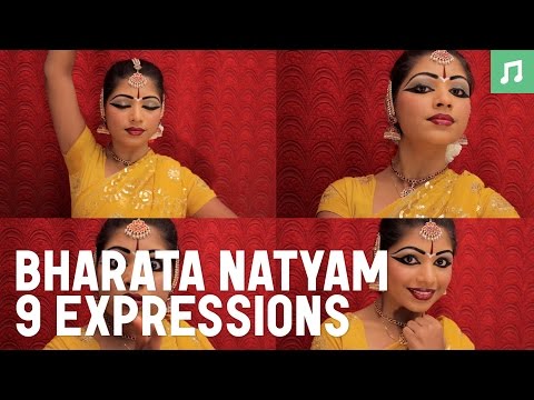 Learn how to practice the 9 facial expressions for Bharata Natyam, Indian traditional dance