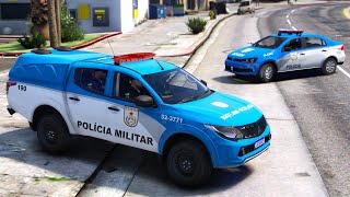 TROCA DE T1ROS + ASSALTO em ANDAMENTO  - PMERJ | GTA 5 POLICIAL