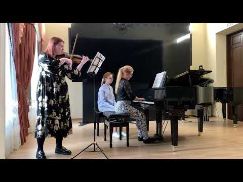 А.Дворжак. Сонатина для скрипки и фортепиано op.100 Соль-мажор (2-ая и 4-ая части)