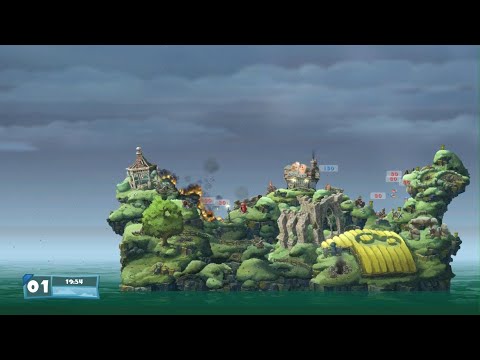Worms W.M.D - Church and Destroy Speedrun 0:07 (LRT)