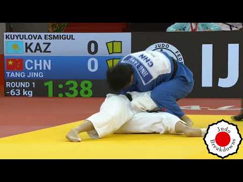 Judo Womens U63 - Esmigul Kuyulova vs. Jing Tang - Abu Dhabi 2022