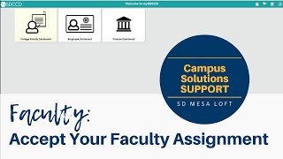 Campus Solutions: How to accept your faculty assignment