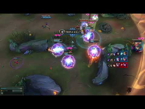 Jhin and Jinx get a double Pentakill in Nexus Blitz at the same time.