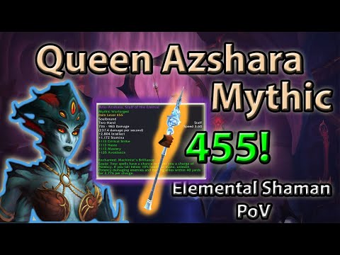 ⚡ Mythic Queen Azshara Kill / BIG Loots! 🔥 8/8M Elemental Shaman PoV ❄️