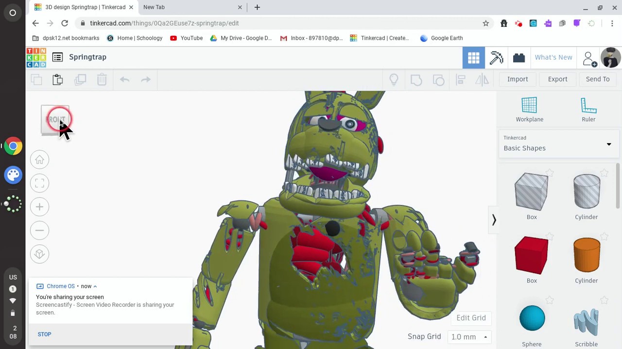 Springtrap l Tinkercad (3d designs #1)