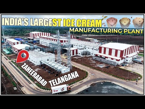 India's Largest Ice Cream Manufacturing Plant in Telangana | Hatsun Agro Product Ltd | Hybiz tv