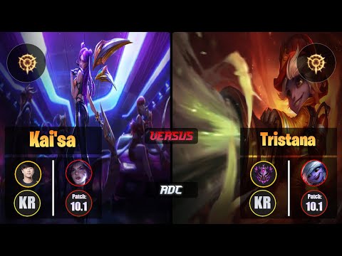 Ruler [Press the Attack] KAI'SA (ADC) VS [Press the Attack] TRISTANA - Master KR Patch 10.1
