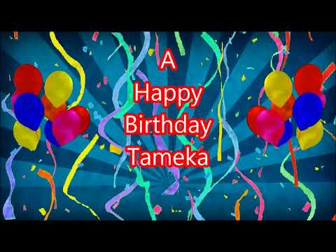 Tameka Happy Birthday blue sunbeam