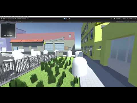 AI Pedestrians simulation screen