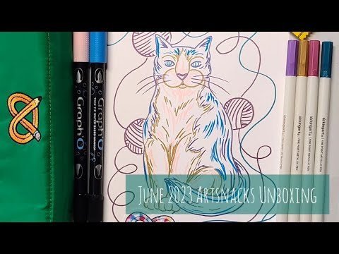 June 2023 Artsnacks Unboxing & Challenge | Allise Nicole's Artistic ...