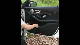 Thùng rác mini có nắp, hộp đựng rác có chốt cài treo thành cửa treo lưng ghế ô tô, xe hơi