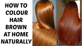 Colour Hair BROWN at Home Naturally | Ramsha Sultan