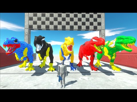 Green Flash Tyrannosaurus Rex Fps Avatar Speed Race Rescue - Animal Revolt Battle Simulator