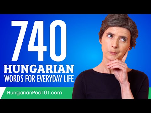 740 Hungarian Words for Everyday Life - Basic Vocabulary #37