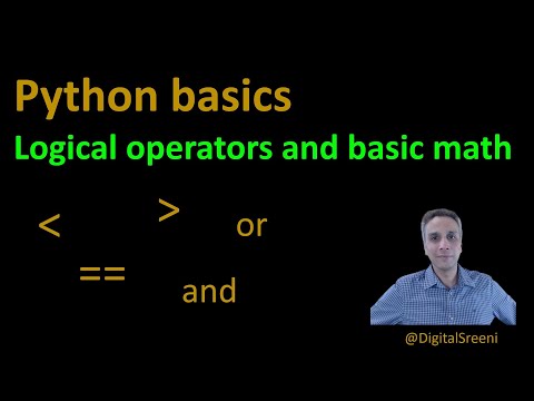 07 Python Basics Logical Operators And Basic Math