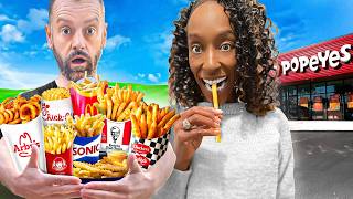 Two Brits Try Every Fast Food French Fry in America 🇺🇸
