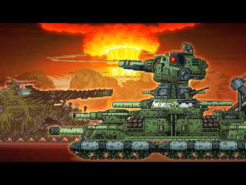 WIR HABEN DIE ATOMBOMBE ABGEWORFEN. KV-44 BEREIT ZUM KAMPF – Cartoons über Panzer