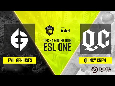 Dota2 - Quincy Crew vs. Evil Geniuses - Game 1 - DPC NA Winter Tour - ESL One