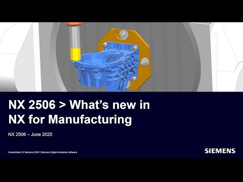 YouTube 영상: NX 2506 Manufacturing 기능 소개