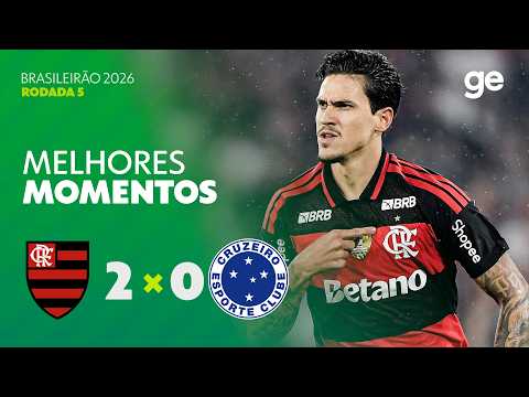 Gols e lances de Flamengo x Cruzeiro