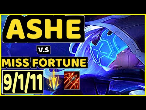SACY (ASHE) vs MISS FORTUNE - 9/1/11 KDA BOTTOM ADC GAMEPLAY - BR Ranked GRANDMASTER