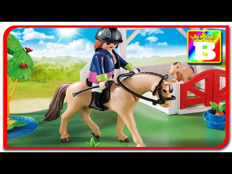New Playmobil Country 6147.  Ferma playmobil de cai animalele domesticie si sunetele lor unboxing .