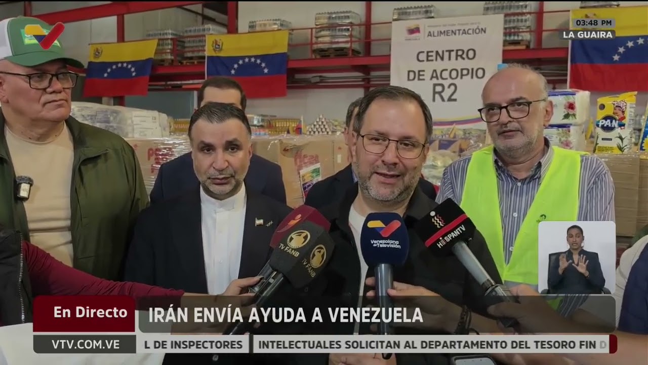 Irán envía 180 toneladas de ayuda a Venezuela tras terremotos