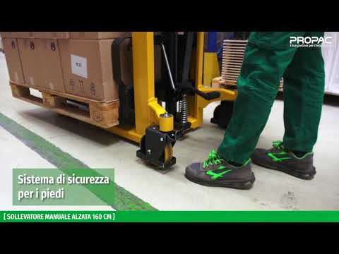 Sollevatore manuale alzata 160 cm