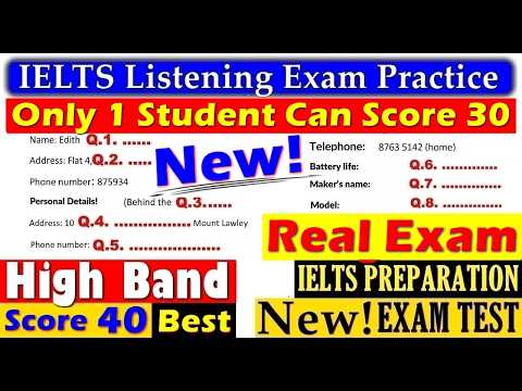 IELTS LISTENING PRACTICE TEST 2026 WITH ANSWERS | 04.01.2026