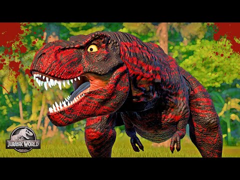 Tyrannosaurus Rex vs Ultimasaurus vs Carnotaurus vs Spinosaurus vs Ceratosaurus Dinosaurs Fighting