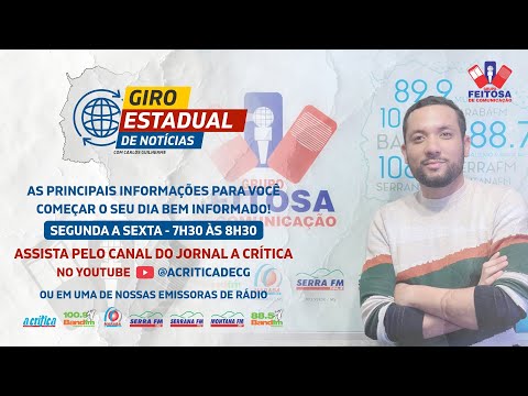 [AO VIVO] Giro Estadual de Notícias destaca inscrições do Sebrae Delas