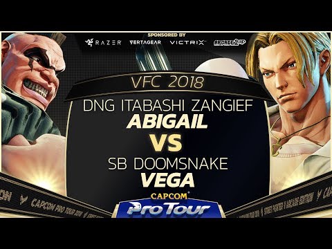DNG Itabashi Zangief (Abigail) vs SB Doomsnake (Vega) - Versus Fighting Cup 2018 Top 8 - CPT 2018