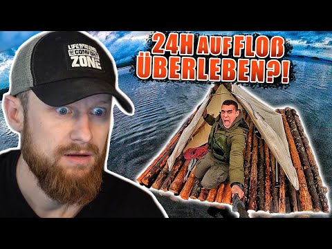 24 Stunden auf FLOß ÜBERLEBEN! Mattin's 2.Versuch der 7 vs. Wild Challenge | Fritz Meinecke reagiert
