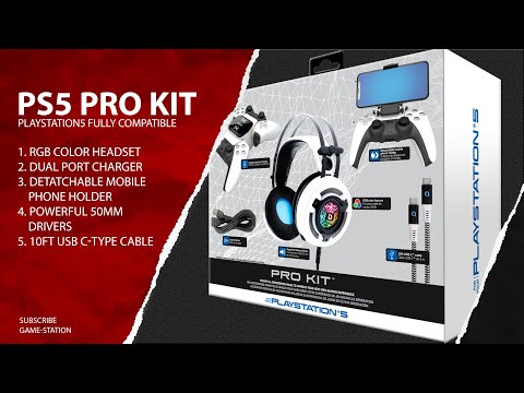 Sony PS5 Headset | Best PS5 Accessories | PS5 5 Pro Kit Box Pack #ps5accessories #ps5prokit