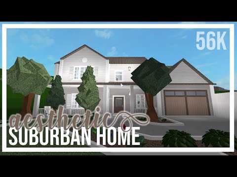 Roblox Bloxburg Traditional Suburban House 74k Smotret Onlajn - bloxburg aesthetic suburban family home speedbuild