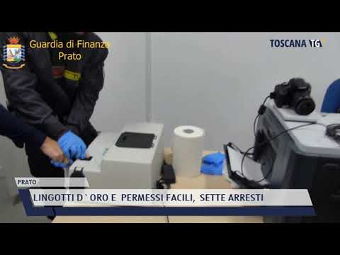 2021-10-13 PRATO - LINGOTTI D'ORO E  PERMESSI FACILI,  SETTE ARRESTI