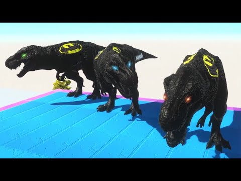 3x BATMAN T REX DEATH CLIMB in Animal Revolt Battle Simulator #arbs