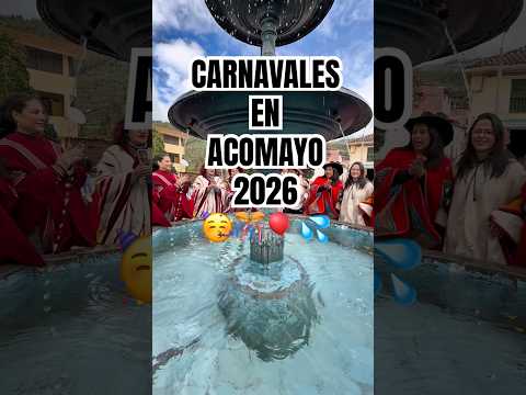 “Vive la tradición del Carnaval de Acomayo, Cusco”¡Colores, baile y pura fiesta!🥳🎊💦