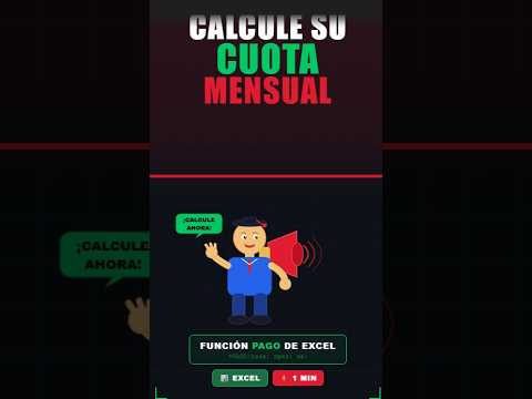 Calcular la cuota de un crédito con la función PAGO de Excel