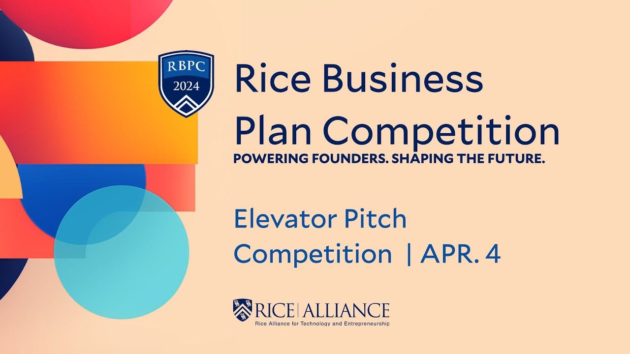 RBPC 2024 Elevator Pitches - Thursday, April 4