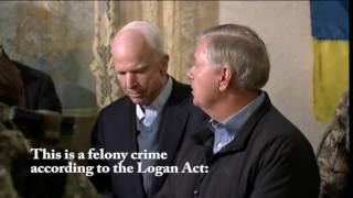 Sen McCain & Graham commit felonies inciting war in Ukraine.