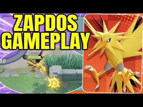 ZAPDOS looks Insanely Strong Pre Release Gameplay | Pokemon Unite