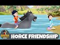 Horce Friendship घोडा बना दोस्त शिवा Super Episode Funny Action Cart