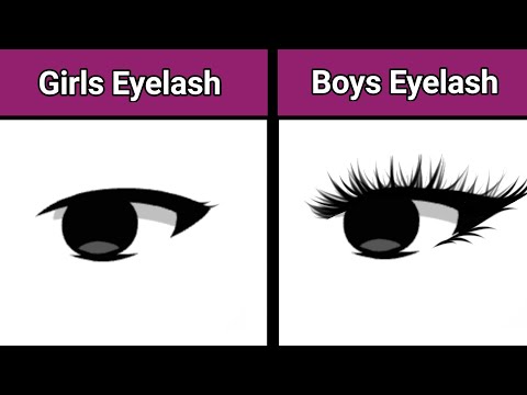 Girls Eyelash Vs. Boys Eyelash 🙂