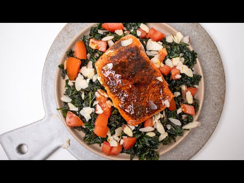 Maple-Glazed Salmon & Kale Salad: Easy & Healthy Weeknight Dinner