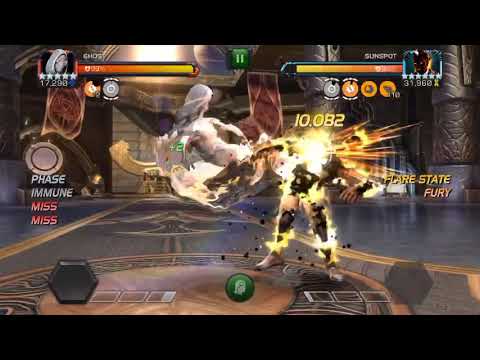 MCOC 5* 5/65 Ghost vs Sunspot (uncollected Boss)