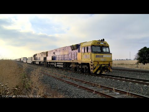 6PM6 With 72 Container Wagons (21/1/2019) - PoathTV Australian Trains & Railways